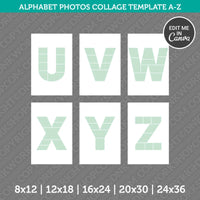 Alphabet Birthday Template Canva PDF