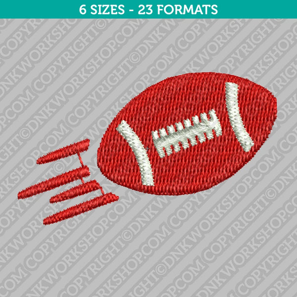 American Football Ball Embroidery Design - 6 Sizes - INSTANT DOWNLOAD