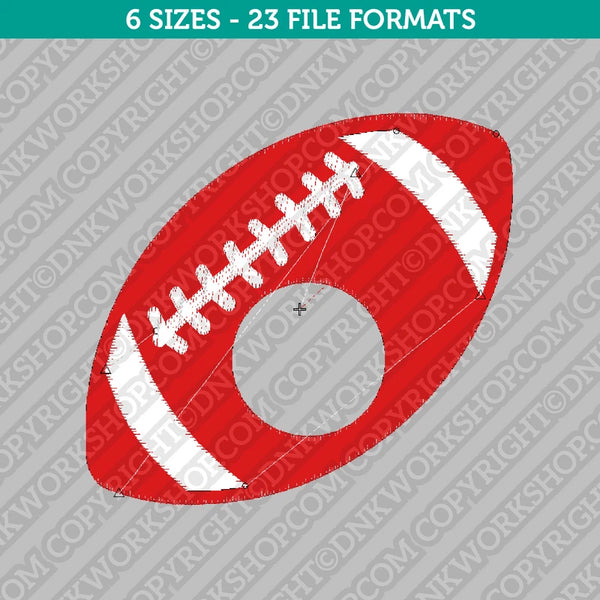 American Football Monogram Embroidery Design - 6 Sizes - INSTANT DOWNLOAD