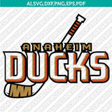 Anaheim Ducks Logo SVG NHL Hockey Team Vector Cricut Silhouette