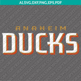 Anaheim Ducks Logo SVG NHL Hockey Team Vector Cricut Silhouette