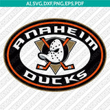 Anaheim Ducks Logo SVG NHL Hockey Team Vector Cricut Silhouette