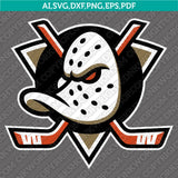 Anaheim Ducks Logo SVG NHL Hockey Team Vector Cricut Silhouette