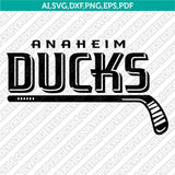 Anaheim Ducks Logo SVG NHL Hockey Team Vector Cricut Silhouette