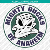 Anaheim Ducks Logo SVG NHL Hockey Team Vector Cricut Silhouette
