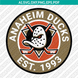 Anaheim Ducks Logo SVG NHL Hockey Team Vector Cricut Silhouette