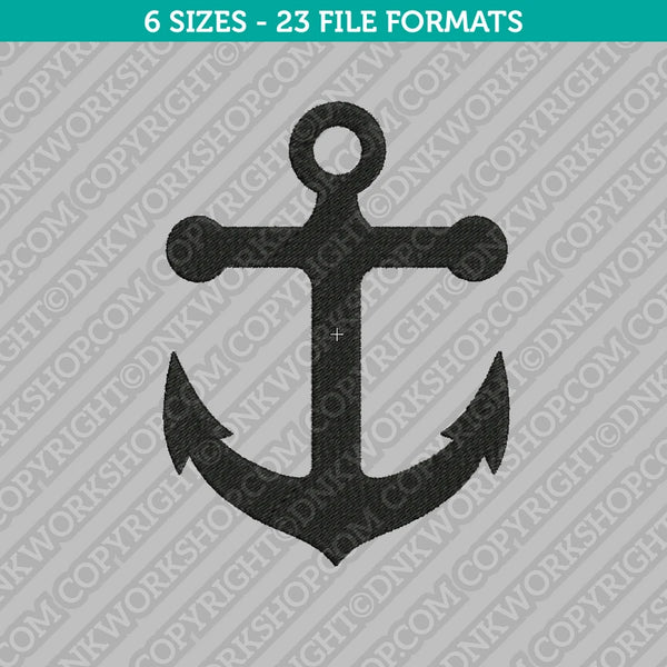 Anchor Embroidery Design - 6 Sizes - INSTANT DOWNLOAD