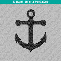 Anchor Embroidery Design - 6 Sizes - INSTANT DOWNLOAD