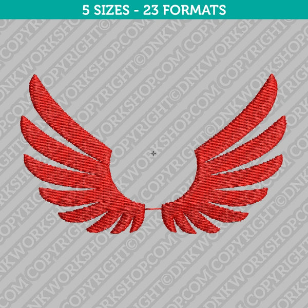 Angel Wing Embroidery Design - 5 Sizes - INSTANT DOWNLOAD