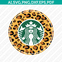 Animal Starbucks SVG Leopard Zebra Giraffe Cow Cheetah Tiger Cup Tumbler Mug Cold Cup Sticker Decal Silhouette Cameo Cricut Cut File Png Eps Dxf