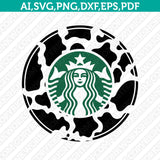 Animal Starbucks SVG Leopard Zebra Giraffe Cow Cheetah Tiger Cup Tumbler Mug Cold Cup Sticker Decal Silhouette Cameo Cricut Cut File Png Eps Dxf