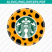 Animal Starbucks SVG Leopard Zebra Giraffe Cow Cheetah Tiger Cup Tumbler Mug Cold Cup Sticker Decal Silhouette Cameo Cricut Cut File Png Eps Dxf