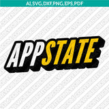 Appalachian State Mountaineers SVG Bundle | NCAA Vector Cricut