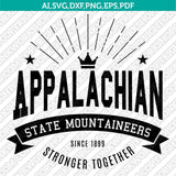Appalachian State Mountaineers SVG Bundle | NCAA Vector Cricut