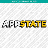 Appalachian State Mountaineers SVG Bundle | NCAA Vector Cricut