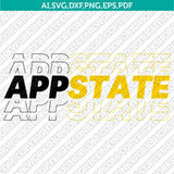 Appalachian State Mountaineers SVG Bundle | NCAA Vector Cricut