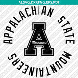 Appalachian State Mountaineers SVG Bundle | NCAA Vector Cricut