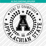 Appalachian State Mountaineers SVG Bundle | NCAA Vector Cricut