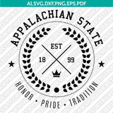 Appalachian State Mountaineers SVG Bundle | NCAA Vector Cricut