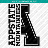 Appalachian State Mountaineers SVG Bundle | NCAA Vector Cricut