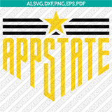 Appalachian State Mountaineers SVG Bundle | NCAA Vector Cricut