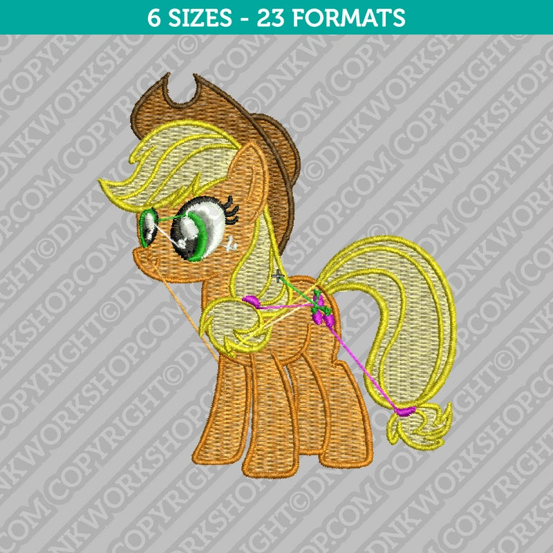 Applejack My Little Pony Embroidery Design - 6 Sizes - INSTANT DOWNLOA ...