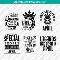 April Birthday SVG Cut File Clipart Cricut Png