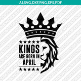 April Birthday SVG Cut File Clipart Cricut Png