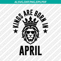 April Birthday SVG Cut File Clipart Cricut Png
