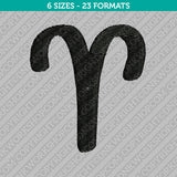 Aries Zodiac Embroidery Design - 6 Sizes - INSTANT DOWNLOAD