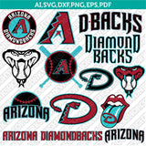 Arizona Diamondbacks SVG Bundle – MLB Baseball Logo Vector Cricut