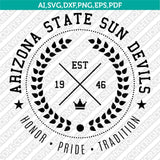 Arizona State Sun Devils SVG Bundle | NCAA Vector Cricut