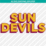 Arizona State Sun Devils SVG Bundle | NCAA Vector Cricut