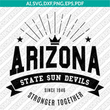 Arizona State Sun Devils SVG Bundle | NCAA Vector Cricut