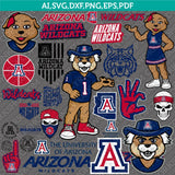 Arizona Wildcats SVG Bundle | NCAA College Vector Files
