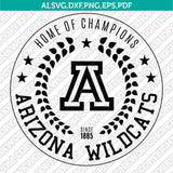 Arizona Wildcats SVG Bundle | NCAA College Vector Cricut