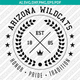 Arizona Wildcats SVG Bundle | NCAA College Vector Files