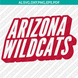Arizona Wildcats SVG Bundle | NCAA College Vector Files