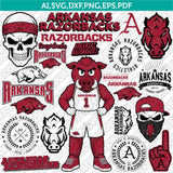 Arkansas Razorbacks SVG Bundle | NCAA College Vector Cricut