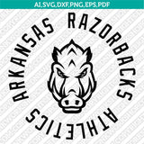 Arkansas Razorbacks SVG Bundle | NCAA College Vector Cricut