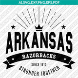 Arkansas Razorbacks SVG Bundle | NCAA College Vector Cricut
