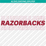 Arkansas Razorbacks SVG Bundle | NCAA College Vector Cricut