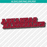 Arkansas Razorbacks SVG Bundle | NCAA College Vector Cricut