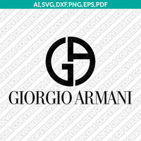 Armani Logo SVG Cut File Cricut Clipart Dxf Eps Png Silhouette Cameo