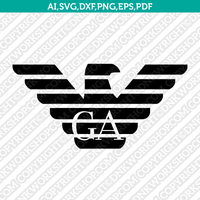 Armani Logo SVG Cut File Cricut Clipart Dxf Eps Png Silhouette Cameo