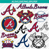 Atlanta Braves SVG Bundle – MLB Baseball Logo Vector Cricut