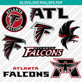 Atlanta Falcons SVG Bundle – NFL Football Logo Vector Files for Cricut
