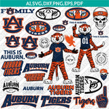 Auburn Tigers SVG Bundle | NCAA College Logo Vector Cricut