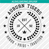 Auburn Tigers SVG Bundle | NCAA College Logo Vector Cricut