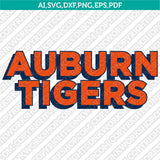 Auburn Tigers SVG Bundle | NCAA College Logo Vector Cricut